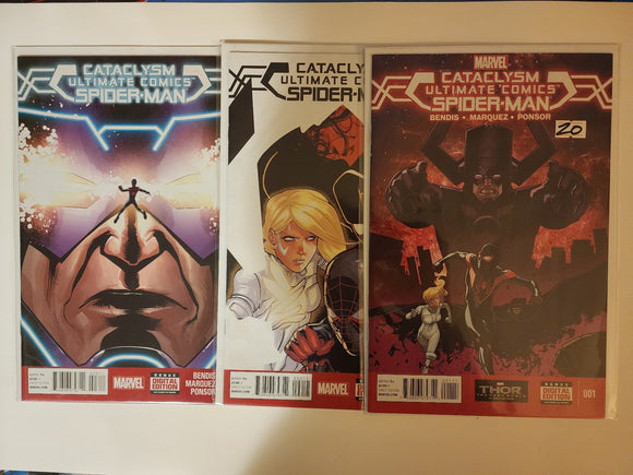 Cataclysm: Ultimate Comics - Spider-Man  # 1-3  Complete Set