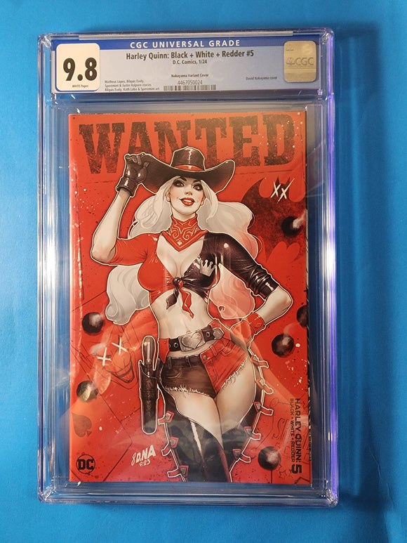 Harley Quinn: Black + White + Redder  # 5  Nakayama Incentive Variant  CGC 9.8