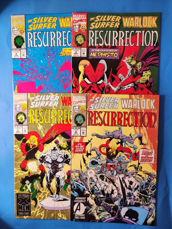 Silver Surfer / Warlock: Resurrection  # 1-4  Complete Set