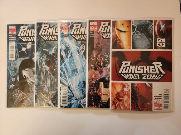 Punisher: War Zone Vol. 3  # 1-5  Complete Set