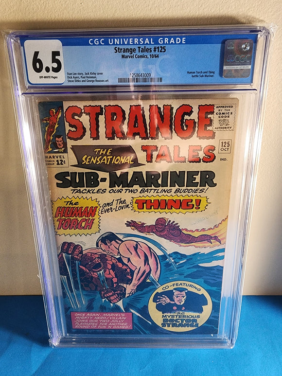 Strange Tales Vol. 1  # 125  CGC 6.5