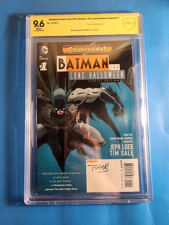 Batman: The Long Halloween Special  # 1  Halloween Comic Fest 2013  Signed by Tim Sale  CBCS 9.6