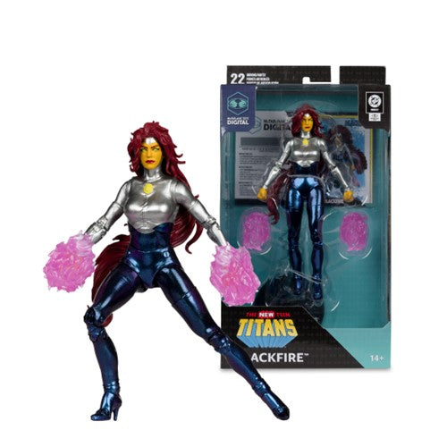 DC Direct Blackfire (The New Teen Titans) 7-Inch Action Figure with McFarlane Toys Digital Collectible