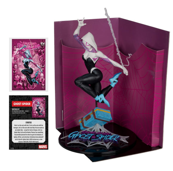 Marvel Ghost-Spider 1:10th Scale Collectible with Scene (The Amazing Spider-Man #1) Gold Label