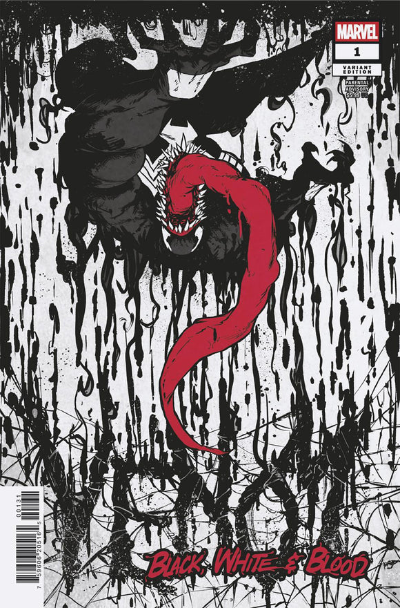 VENOM: BLACK, WHITE & BLOOD #1 SANFORD GREENE VARIANT
