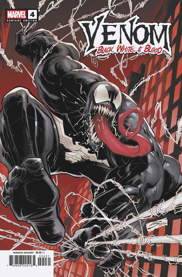 VENOM: BLACK, WHITE & BLOOD #4 GERARDO SANDOVAL VARIANT (2025)