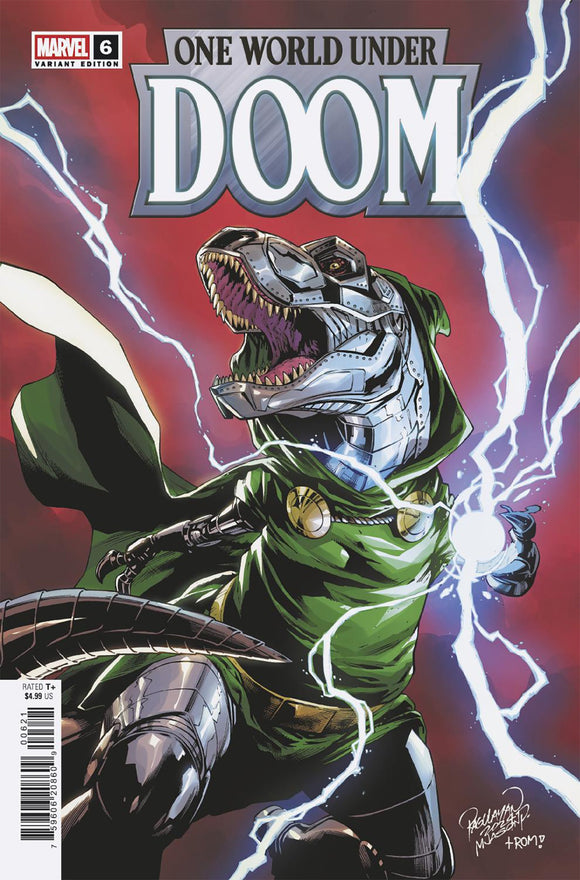 ONE WORLD UNDER DOOM #6 CARLO PAGULAYAN DOOMASAUR VARIANT
