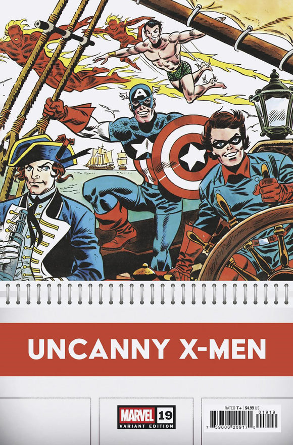 UNCANNY X-MEN #19 FRANK ROBBINS BICENTENNIAL CALENDAR HIDDEN GEM VARIANT  [1:50]