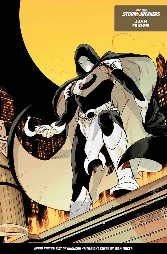 MOON KNIGHT: FIST OF KHONSHU #14 JUAN FRIGERI FROM THE CHAOS A COSTUME VARIANT (2025)