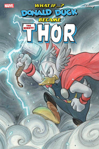 *Pre-Order* MARVEL & DISNEY: WHAT IF...? DONALD DUCK BECAME THOR #1 PEACH MOMOKO VARIANT