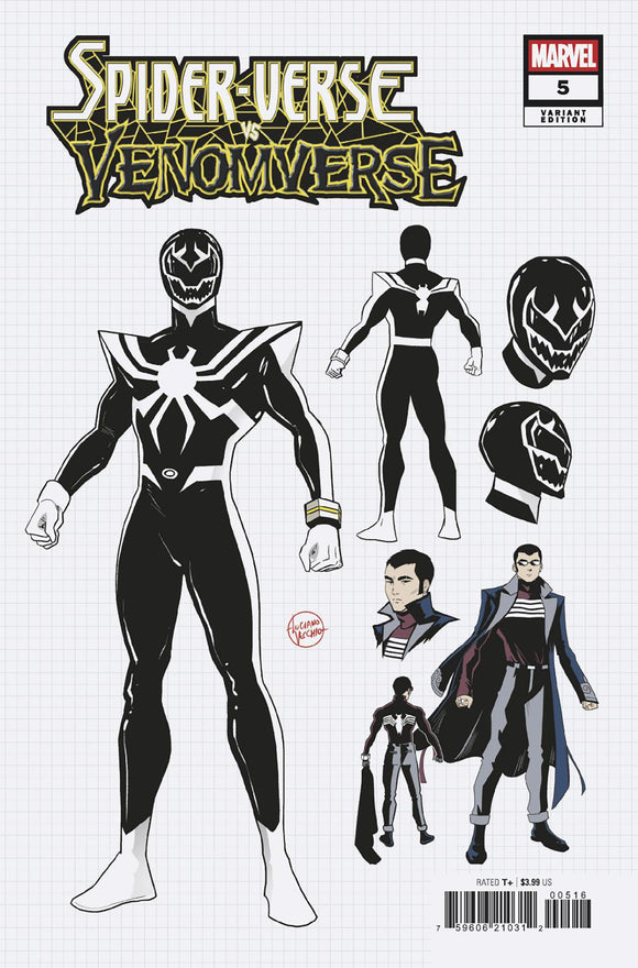 SPIDER-VERSE VS. VENOMVERSE #5 LUCIANO VECCHIO DESIGN VARIANT [1:10] (2025)