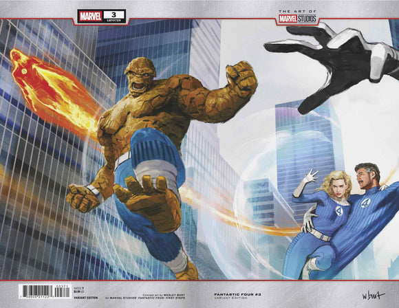 FANTASTIC FOUR #3 WESLEY BURT MARVEL STUDIOS WRAPAROUND VARIANT [DOOM] (2025)
