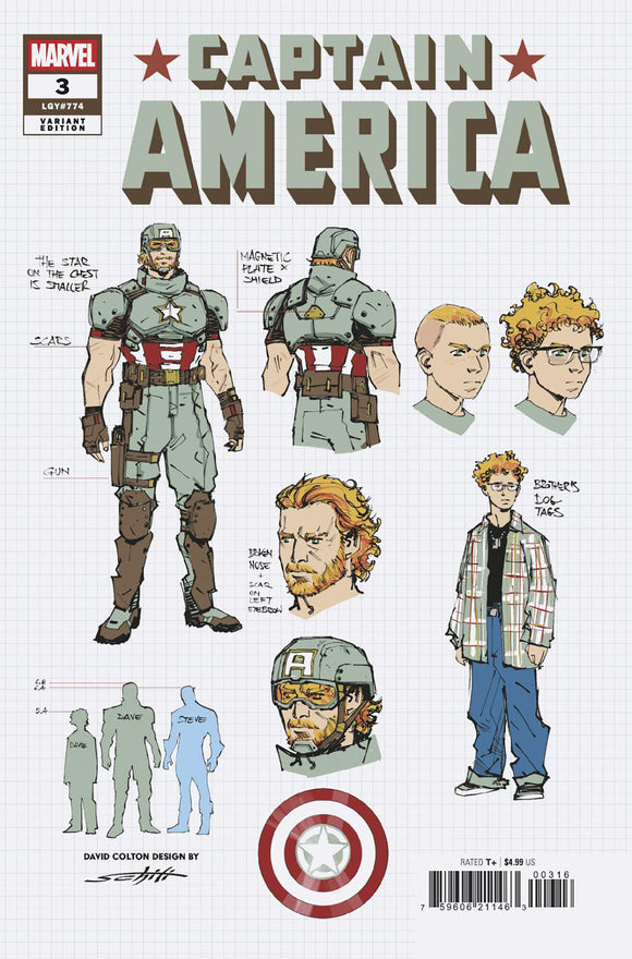 CAPTAIN AMERICA #3 VALERIO SCHITI DESIGN VARIANT [1:10] (2025)
