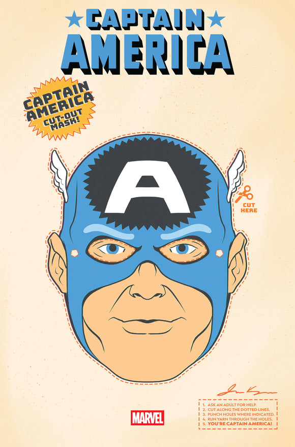 CAPTAIN AMERICA #3 RETRO HALLOWEEN MASK VARIANT (2025)