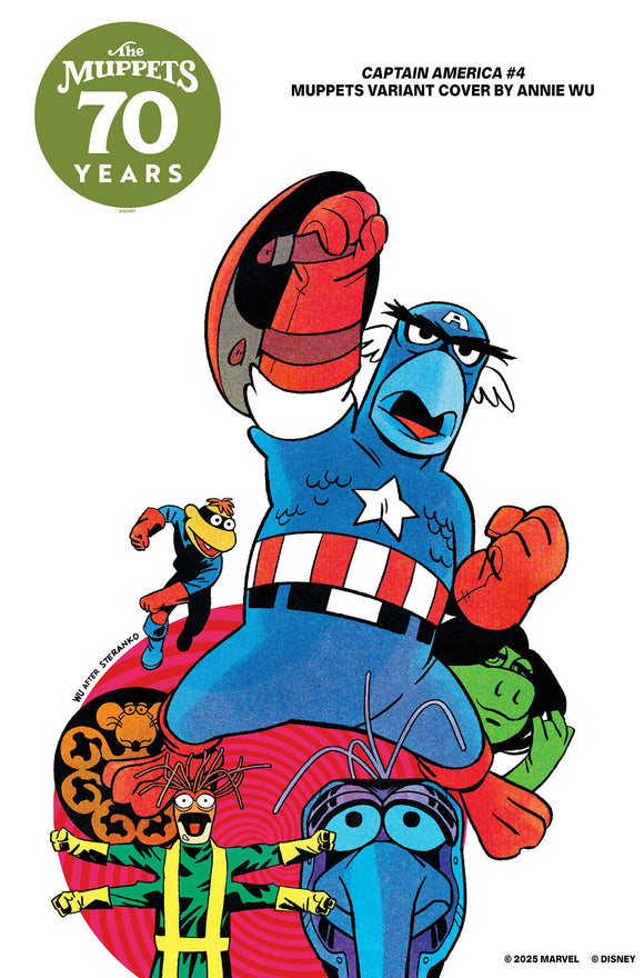 CAPTAIN AMERICA #4 ANNIE WU MUPPETS VARIANT (2025)