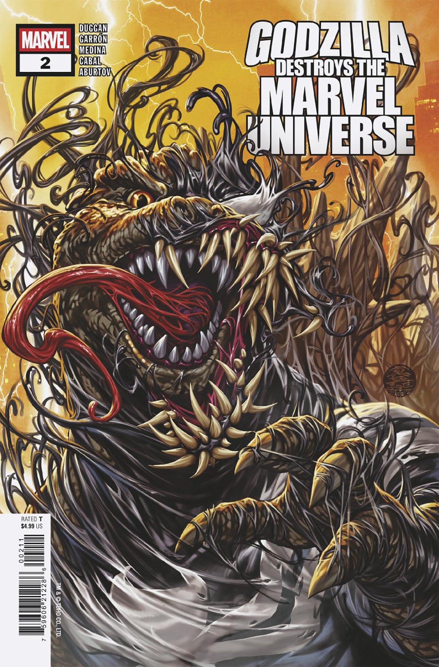 特撮 Godzilla Destroys the Marvel Universe #2 GODZILLA DESTROYS THE MARVEL UNIVERSE #2 – Cosmic Comics Canada