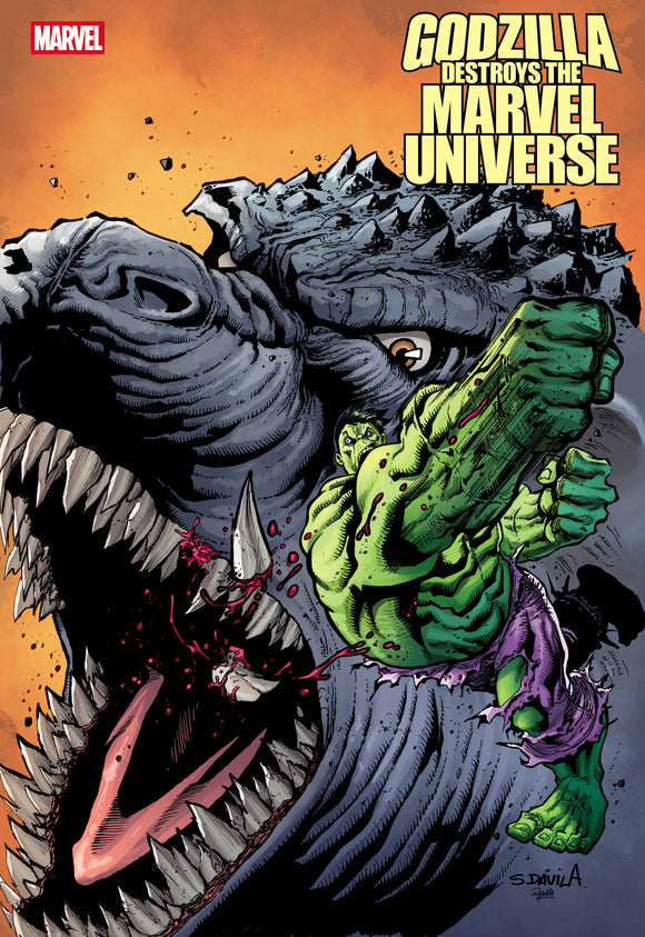 GODZILLA DESTROYS THE MARVEL UNIVERSE #4 SERGIO DAVILA FAN FAVORITE VARIANT (2025)