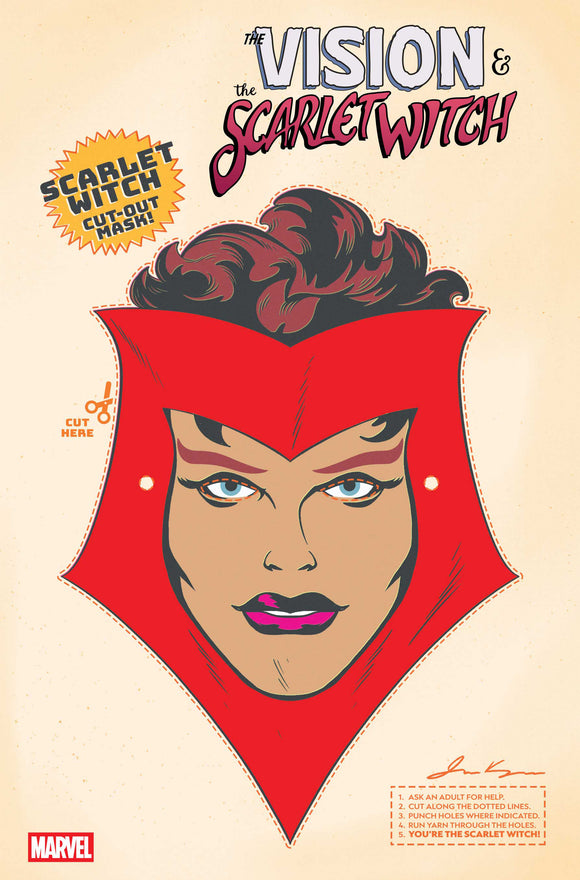 THE VISION & THE SCARLET WITCH #5 RETRO HALLOWEEN MASK VARIANT (2025)