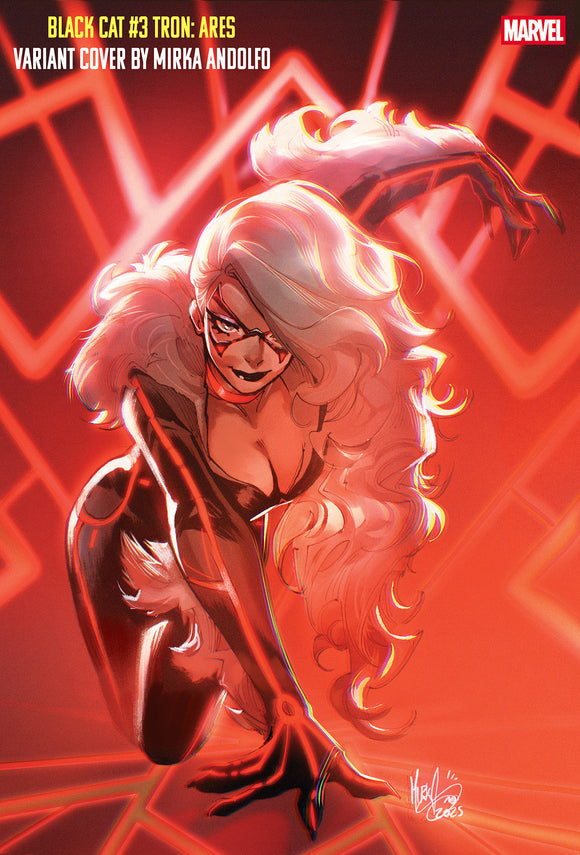 BLACK CAT #3 MIRKA ANDOLFO TRON: ARES VARIANT (2025)