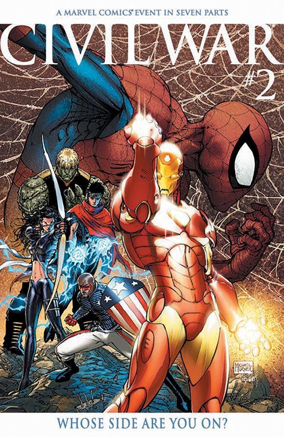 CIVIL WAR #2 FACSIMILE EDITION MICHAEL TURNER FOIL VARIANT (2025)