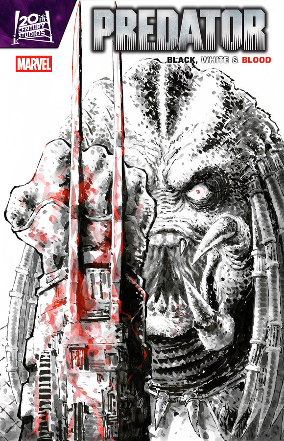 PREDATOR: BLACK, WHITE & BLOOD #3 ALAN QUAH VARIANT [1:25] (2025)