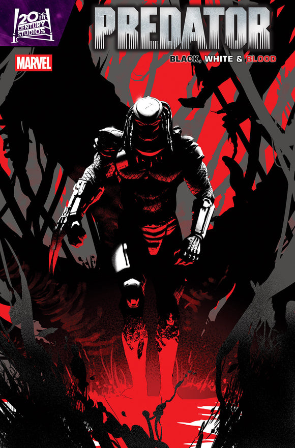 PREDATOR: BLACK, WHITE & BLOOD #3 PETE WOODS VARIANT (2025)