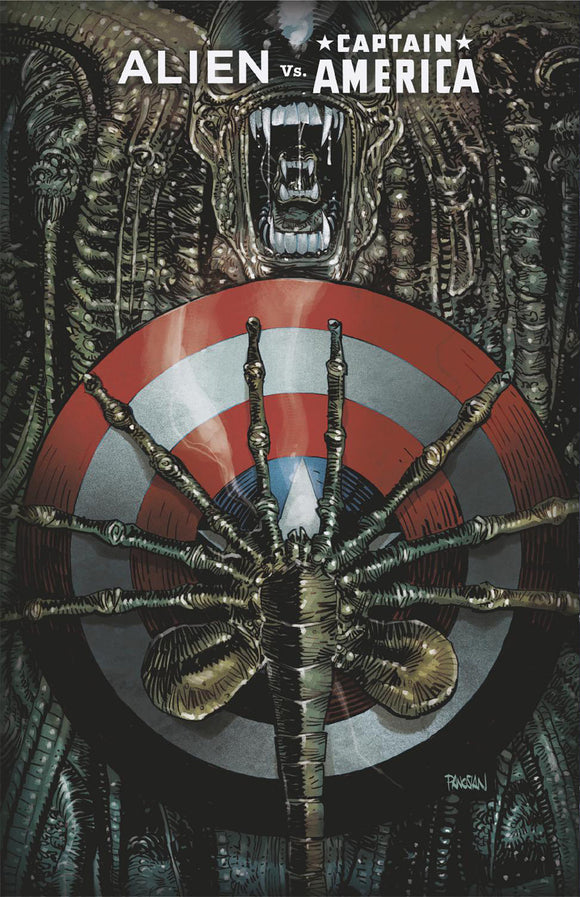 ALIEN VS. CAPTAIN AMERICA #1 DAN PANOSIAN FOIL VARIANT (2025)