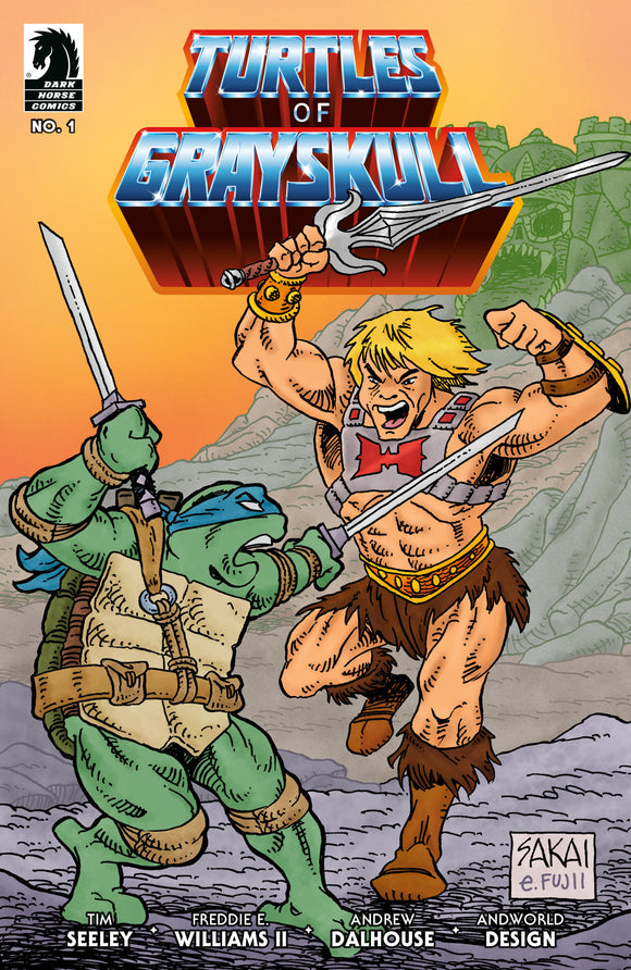 *Pre-Order* Masters of the Universe/Teenage Mutant Ninja Turtles: Turtles of Grayskull #1 (CVR B) (Stan Sakai)