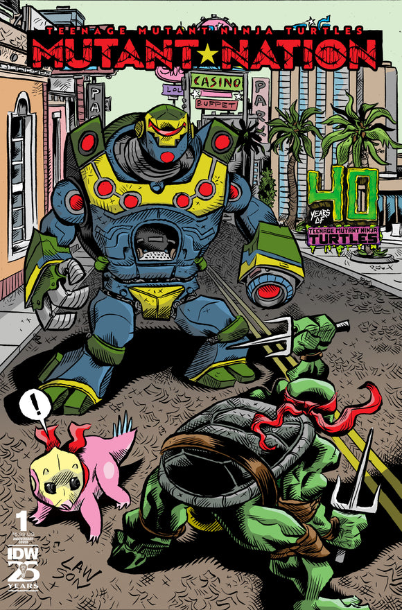 *Pre-Order* Teenage Mutant Ninja Turtles: Mutant Nation #1 Variant 40th Anniversary (Lawson)