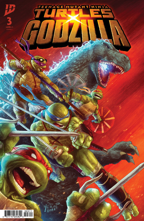 *Pre-Order* Teenage Mutant Ninja Turtles x Godzilla #3 Cover A (Pe)