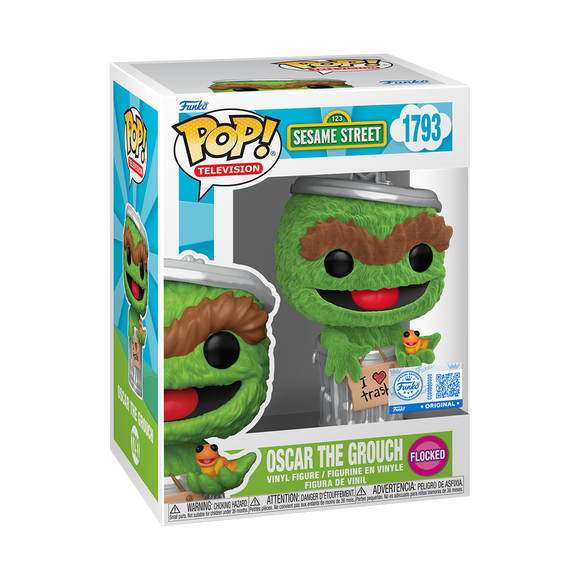 POP TV SESAME STREET OSCAR THE GROUCH (FLOCKED)