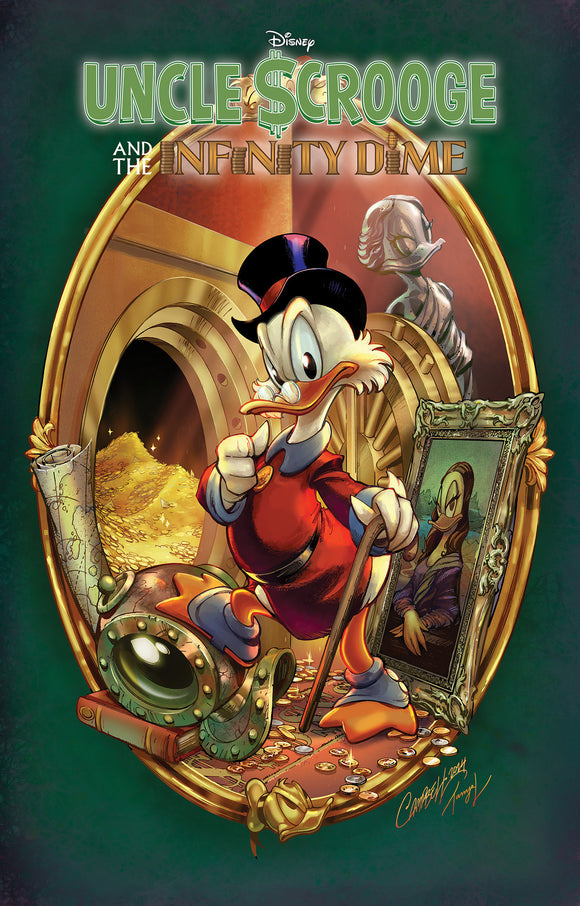 *Pre-Order* UNCLE SCROOGE AND THE INFINITY DIME GALLERY EDITION J. SCOTT CAMPBELL COVER