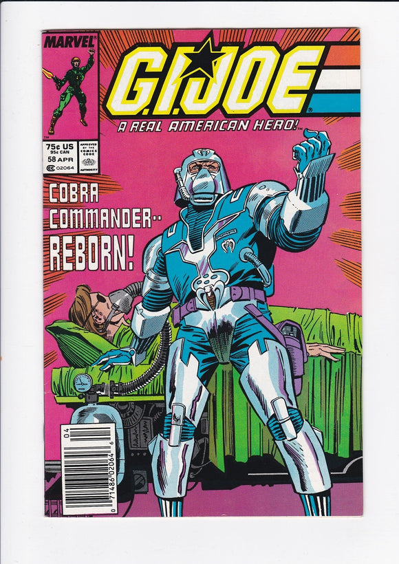 G.I. Joe: A Real American Hero! Vol. 1  # 58  Newsstand