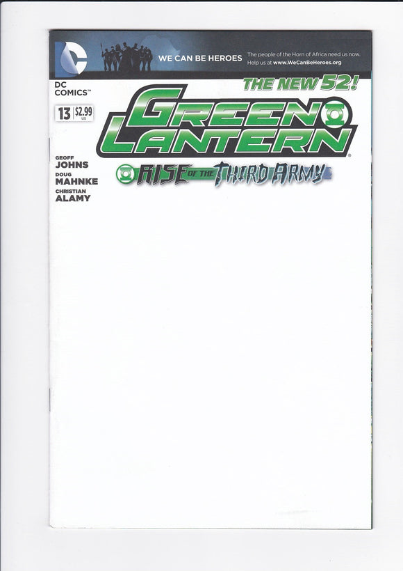 Green Lantern Vol. 5  # 13  Blank Variant
