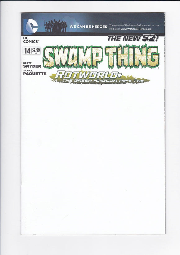 Swamp Thing Vol. 5  # 14  Blank Variant