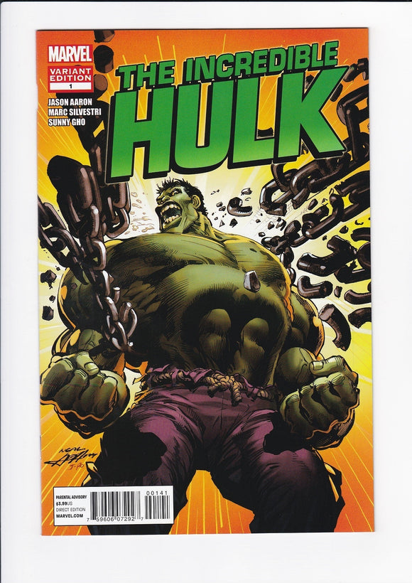 Incredible Hulk Vol. 3  # 1  1:25 Incentive Neal Adams Variant