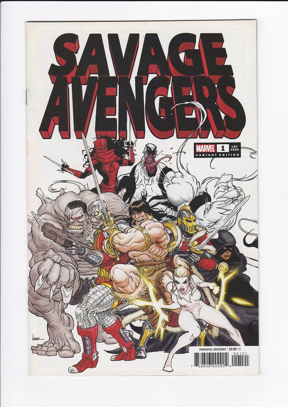 Savage Avengers Vol. 2  # 1  Andrews 1:50 Incentive Variant
