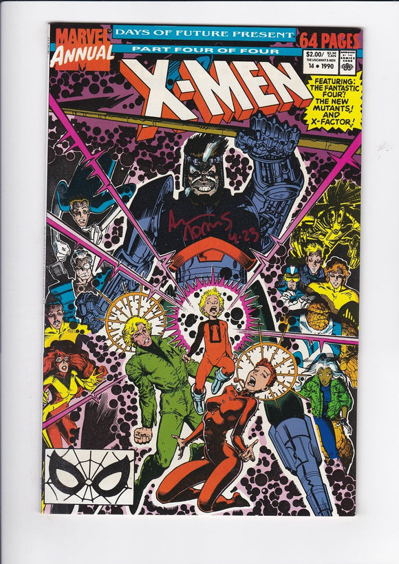 Uncanny X-Men Vol. 1  Annual  # 14  Signed by Art Adams