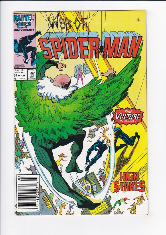 Web of Spider-Man Vol. 1  # 24  Newsstand