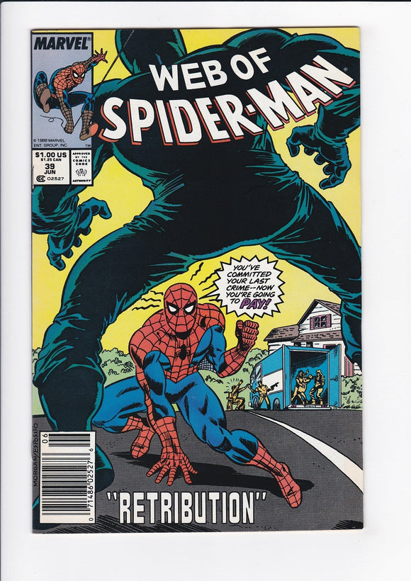 Web of Spider-Man Vol. 1  # 39  Newsstand