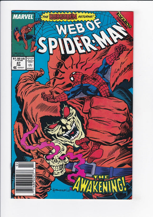 Web of Spider-Man Vol. 1  # 47  Newsstand