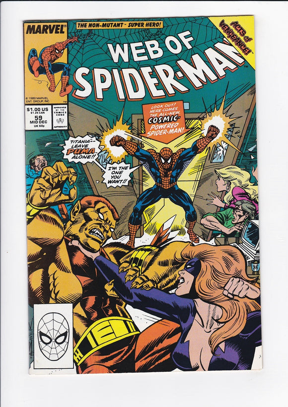 Web of Spider-Man Vol. 1  # 59  Newsstand