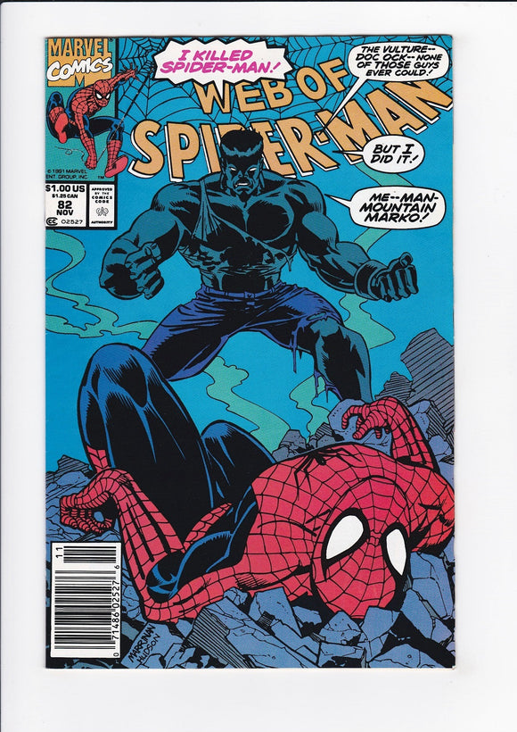 Web of Spider-Man Vol. 1  # 82  Newsstand