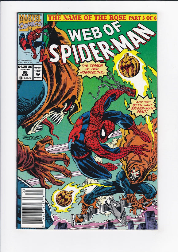 Web of Spider-Man Vol. 1  # 86  Newsstand