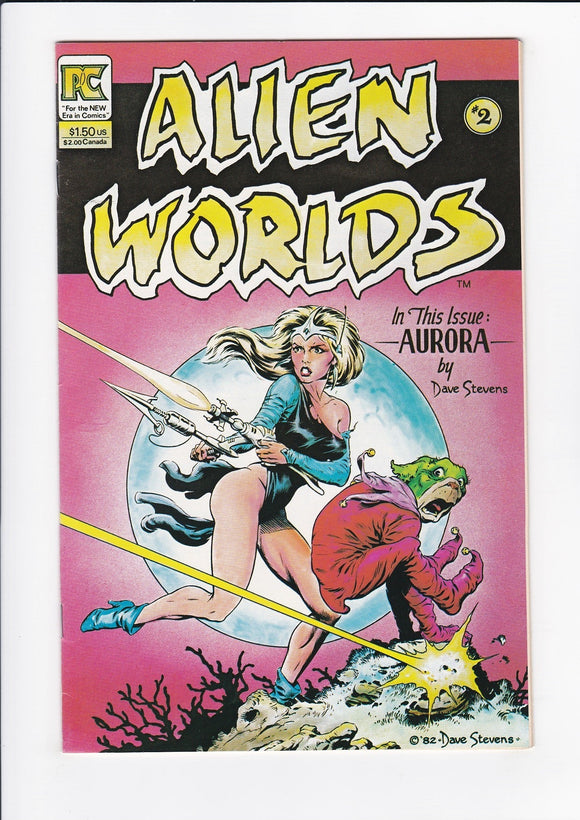 Alien Worlds  # 2  (Dave Stevens Cover)