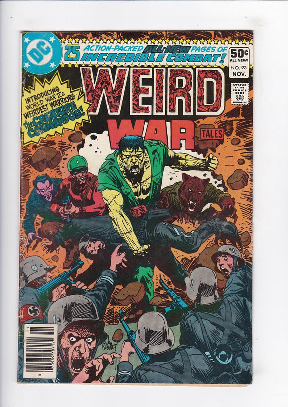 Weird War Tales  # 93  (1st Creature Commandos)