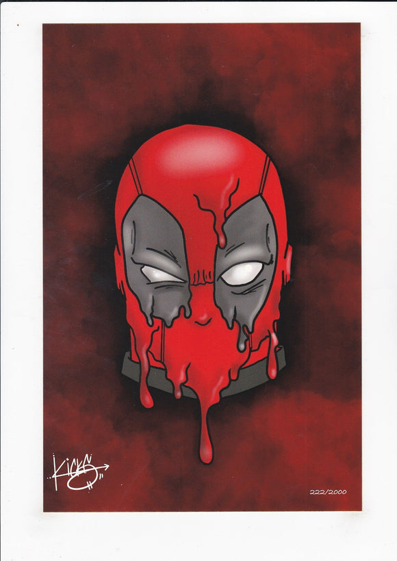 Kickstradomis Deadpool Print  # 222/2000