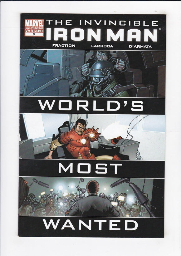 Invincible Iron Man Vol. 2  # 9  2nd Print Variant