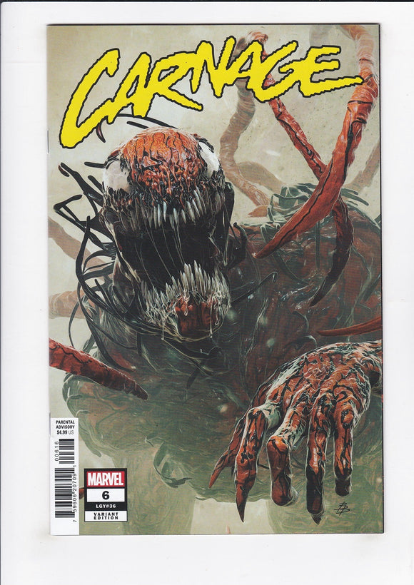 Carnage Vol. 4  # 6  Barends 1:25 Incentive Variant