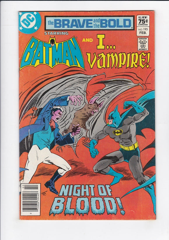 Brave and the Bold Vol. 1  # 195  Canadian
